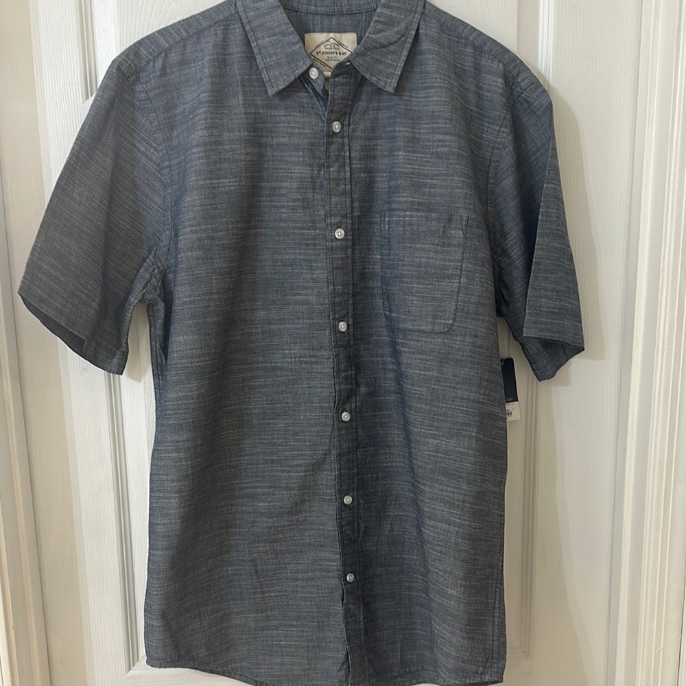 Men's Blue Short Sleeve Shirt